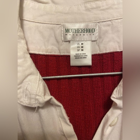 Gorgeous Garnet colored soft sweater dress w/cotton collar. S/M lots of stretch! - Picture 7 of 11